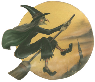 Wicked Witch Disk - Boardwalk Originals Halloween Decoration & Display