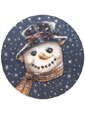 Snowman Disk - Boardwalk Originals Christmas Decoration & Display