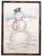 Snomwan With Top Hat - Boardwalk Originals Christmas Painting