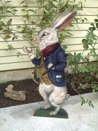 Rabbit With Watch - Boardwalk Originals Rabbit Decoration & Display